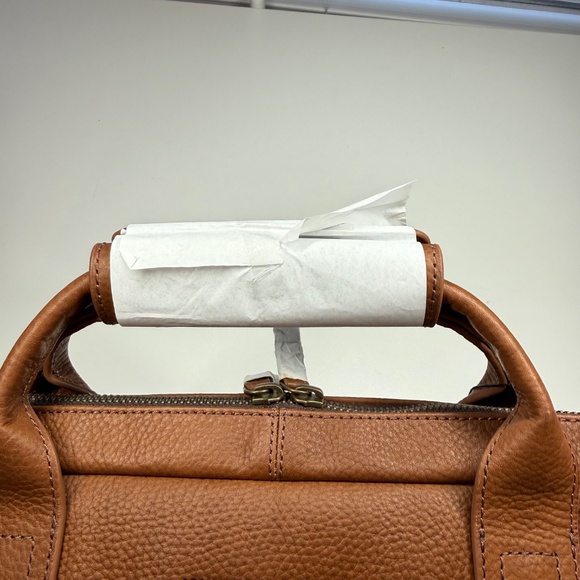 Johnston & Murphy Mens Oil Tanned Leather Briefcase - Picture 7 of 12